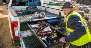 Truck Bed Storage Ideas | DualLiner Truck Bed Liner - Ford, Chevy